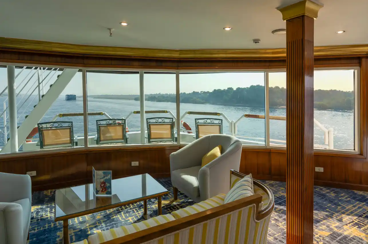 Lounge aboard the Star Of Luxor Nile cruise